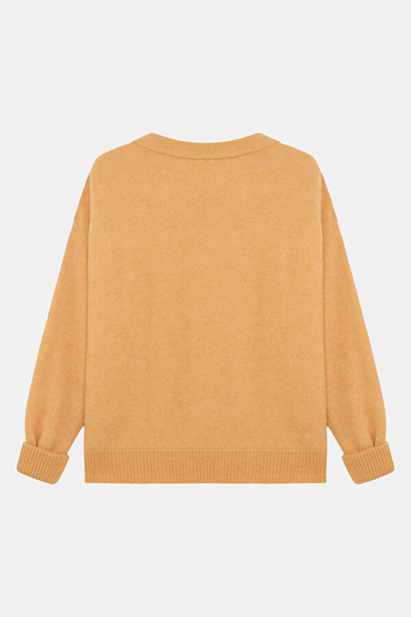 Salmon Alpaca Wool Women's Sweater 2