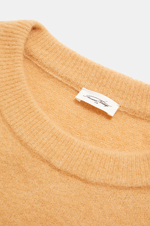Salmon Alpaca Wool Women's Sweater 3