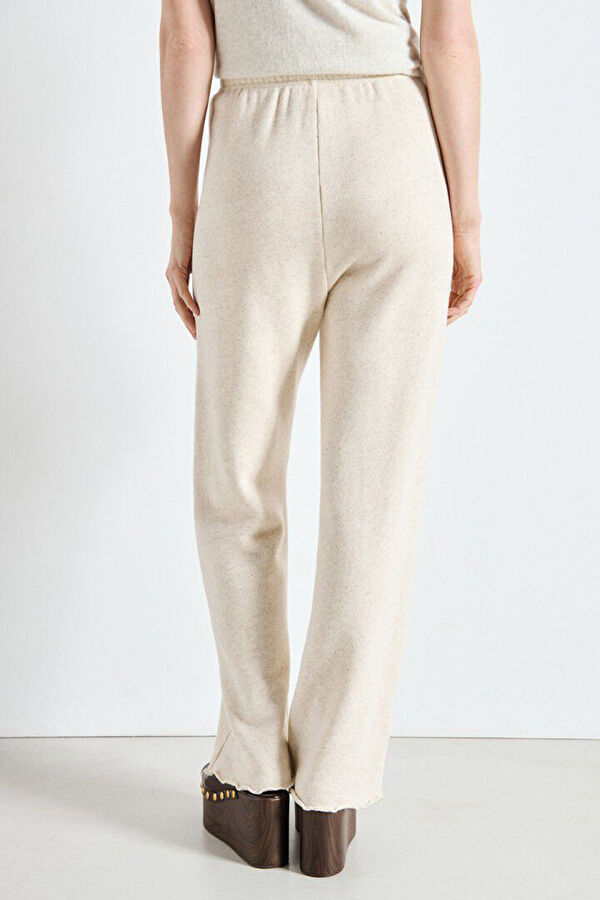 Ecru Straight Women's Pants 3