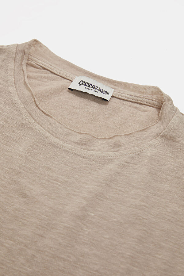 Powder Pink Crew Neck Men's T-Shirt 3