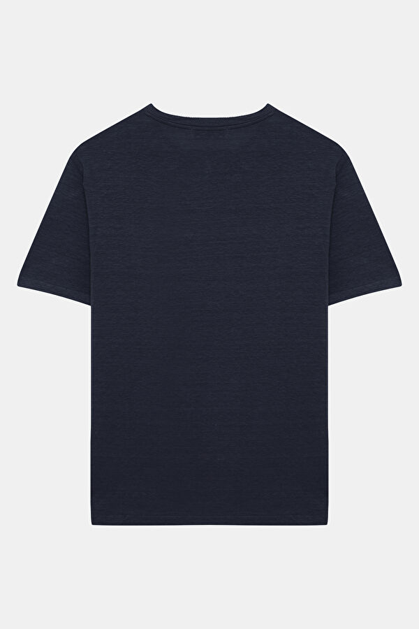 Navy Crew Neck Men's T-Shirt 2
