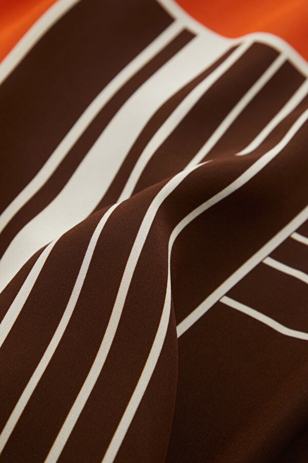 Brown Patterned Women's Dress 6