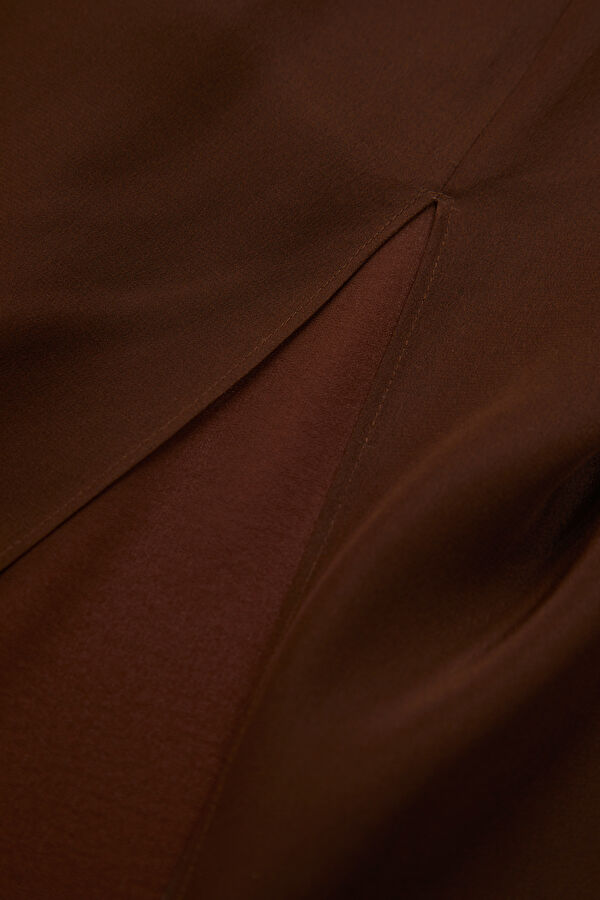 Brown Patterned Women's Dress 7