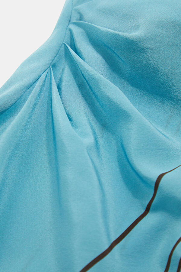 Blue Patterned Dress 5