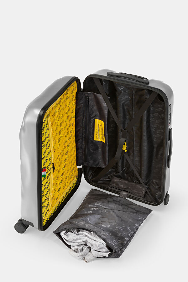 Icon Medium Silver Suitcase 4
