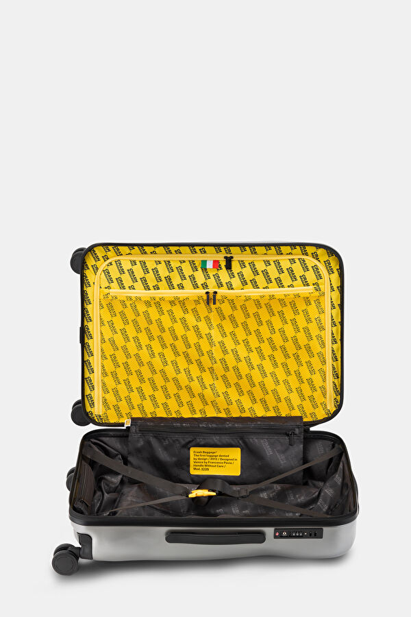 Icon Medium Silver Suitcase 5