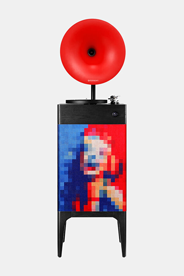 i5 Bluetooth Hoparlörlü 110W Hi-Fi Retro Pikap Plakçalar Marilyn Monroe
