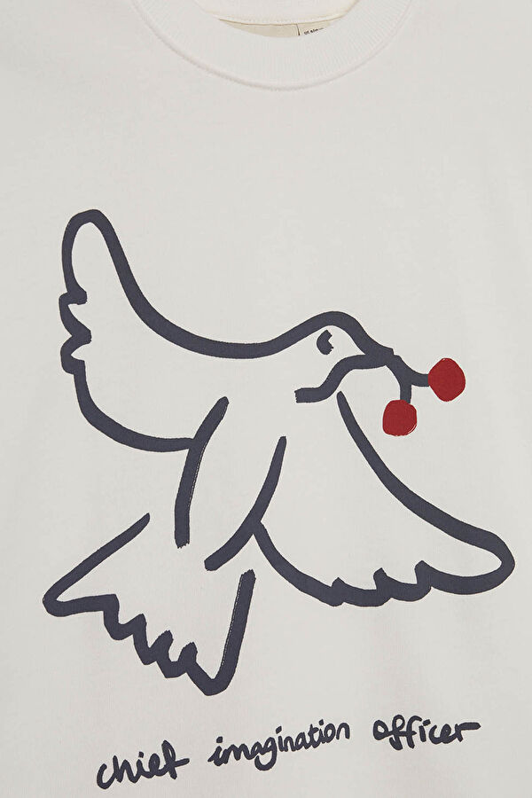 Bej O Yaka Çocuk T-Shirt 3