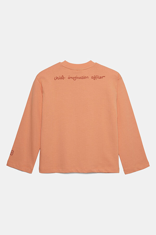 Açık Turuncu O Yaka Çocuk T-Shirt 2