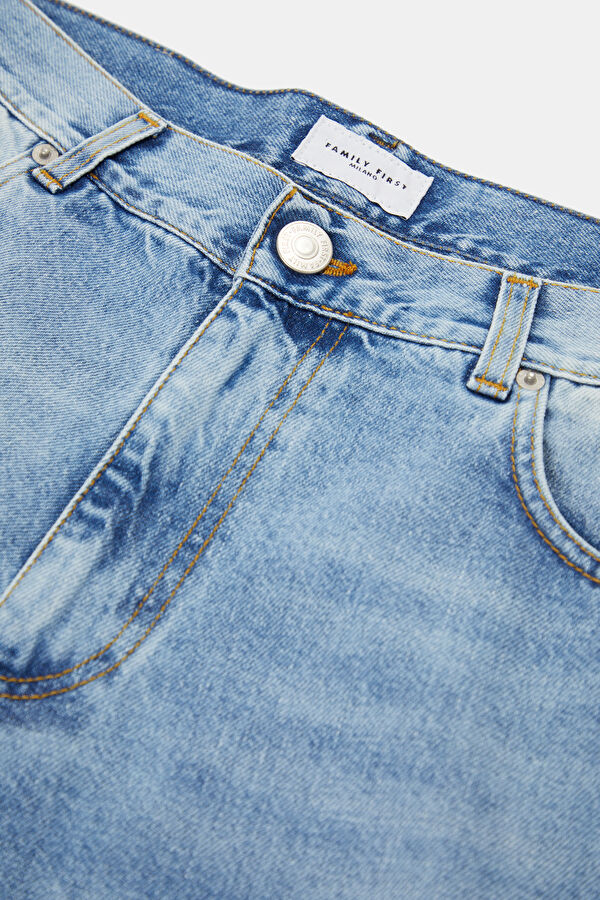 Relax Kalıp İndigo Straight Erkek Jean Pantolon 6