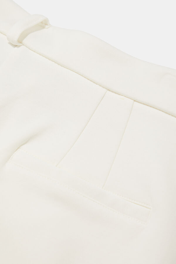 Ecru Wide Leg Women's Trousers 4