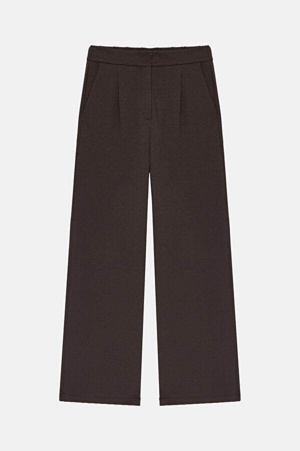 Plum Wide Leg Women's Trousers
