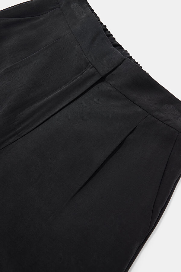 Siyah Wide Leg Kadın Pantolon 3