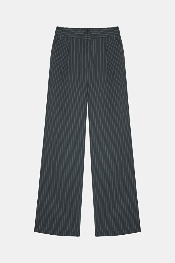 White Wide Leg Modal Women's Trousers