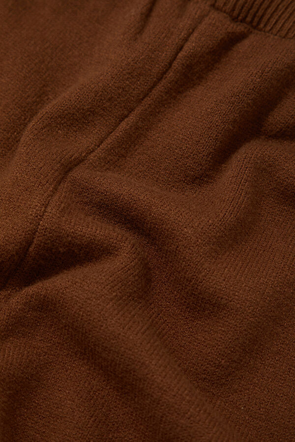 Brown Wide Leg Viscose Women's Trousers 4