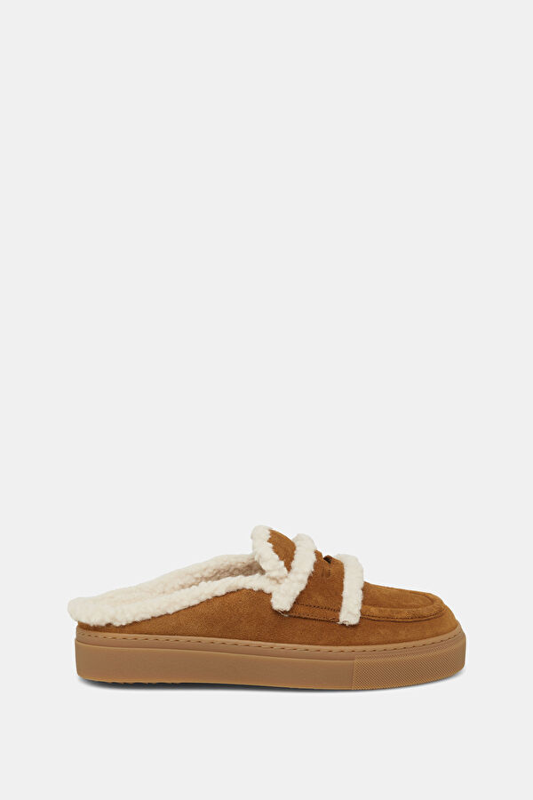 Mule Wool Brown Women's Slippers