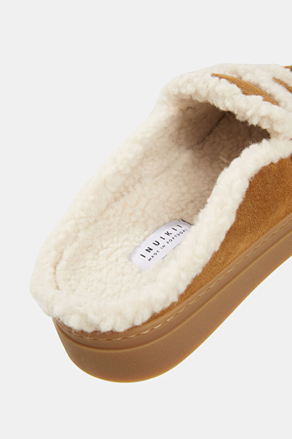 Mule Wool Brown Women's Slippers 5