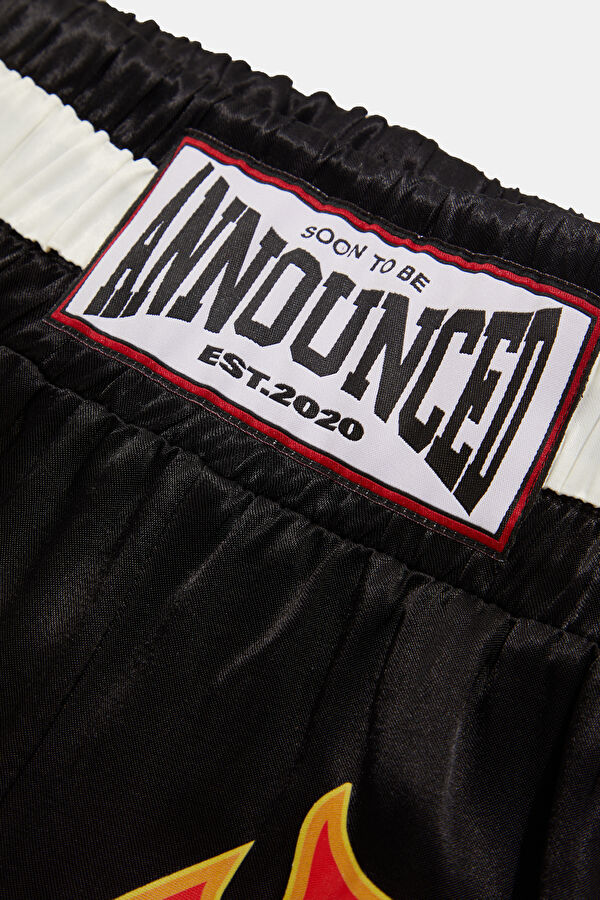 Anthracite Printed Men's Shorts 3