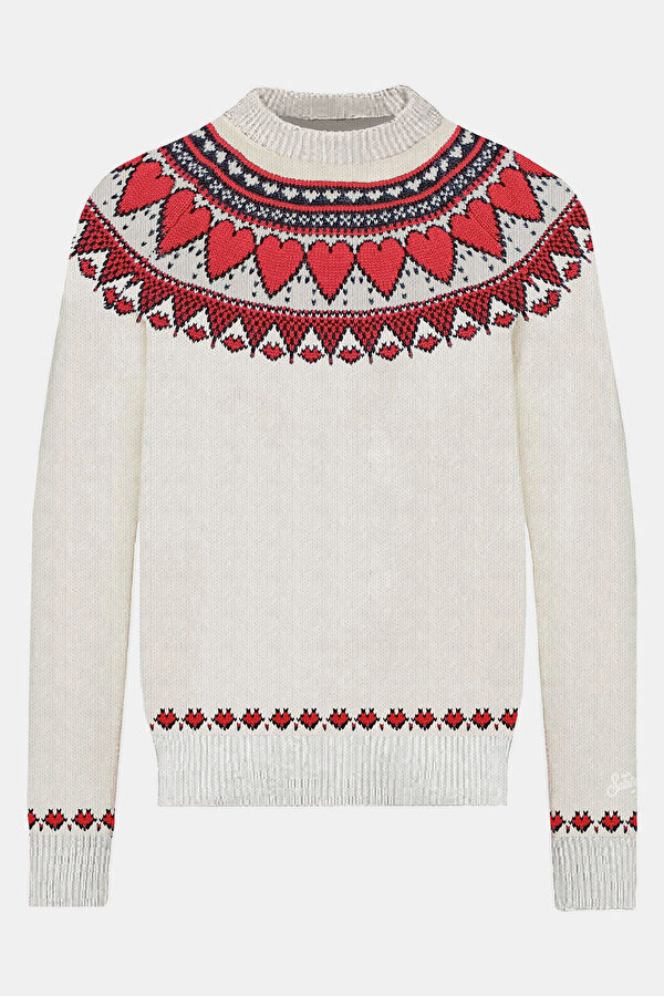 White Crew Neck Kids Sweatshirt