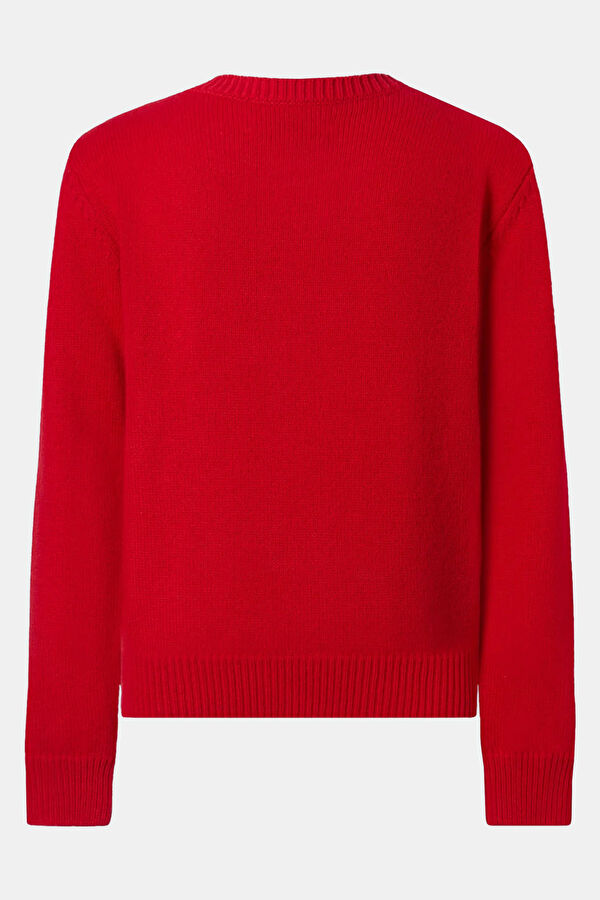 Red Crew Neck Kids Sweatshirt 3