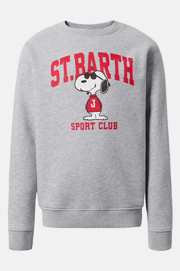 Açık Gri O Yaka Çocuk Sweatshirt
