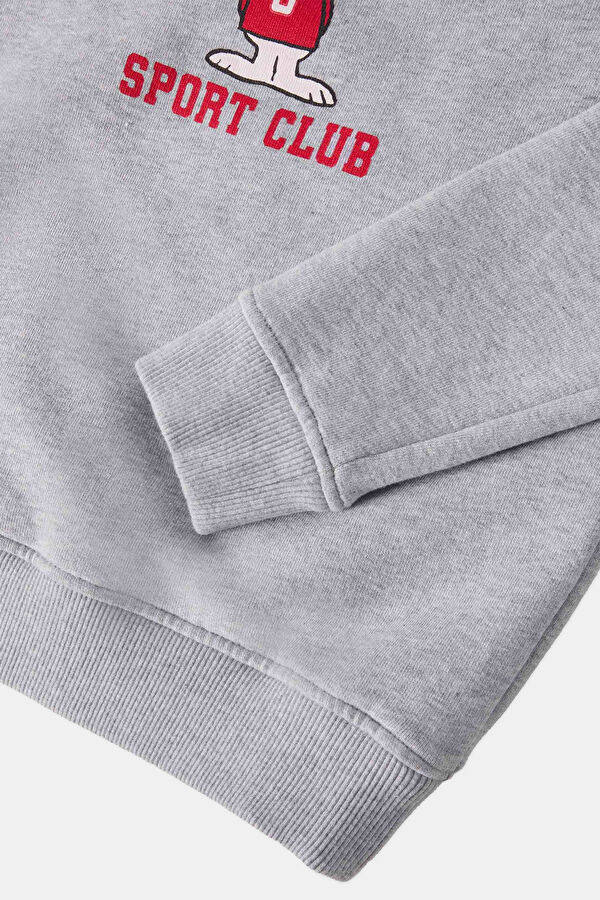 Açık Gri O Yaka Çocuk Sweatshirt 3
