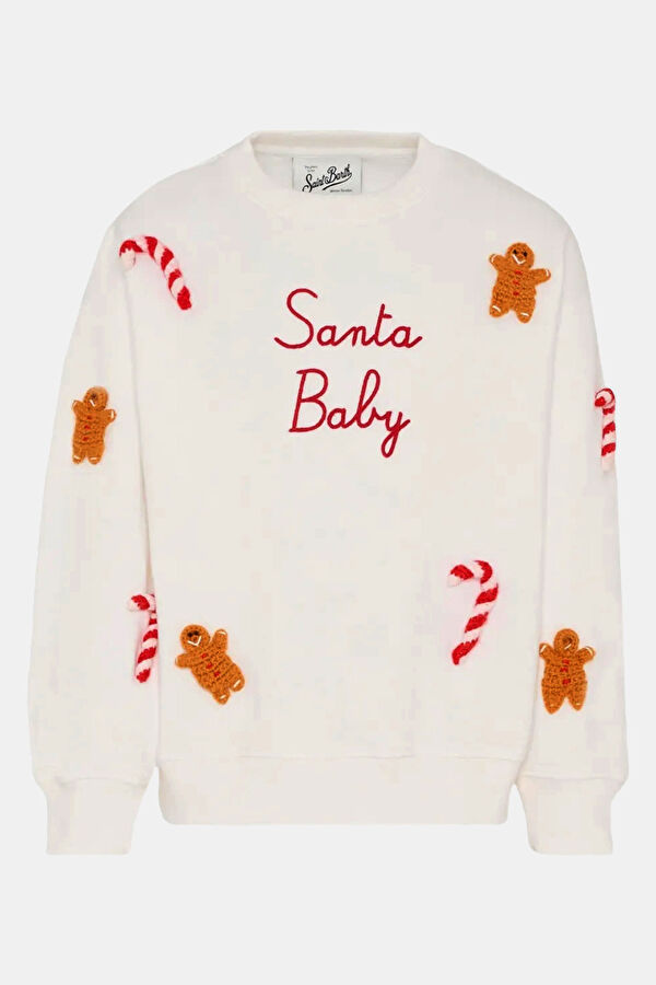 White Crew Neck Children's Sweatshirt