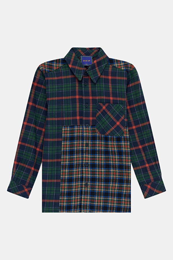 Multicolored Patterned Kids Shirt