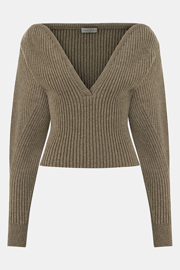 Beige Wool Sweater