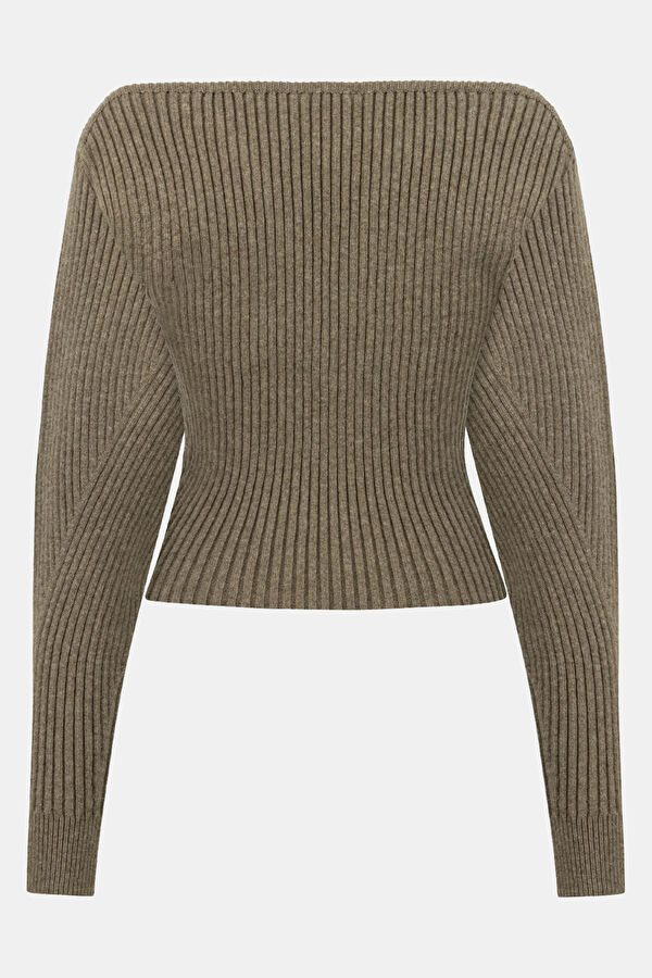 Beige Wool Sweater 2