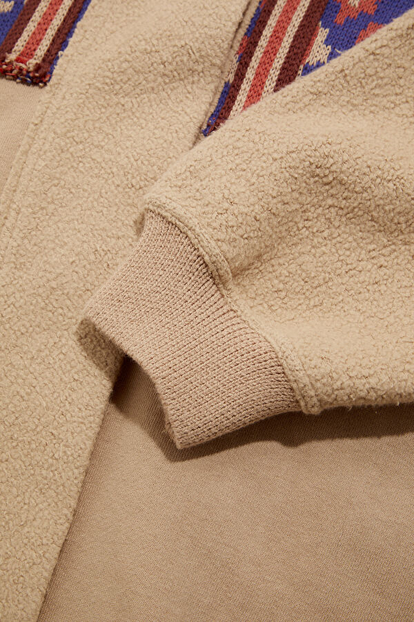 Beige Patterned Women's Cardigan 4