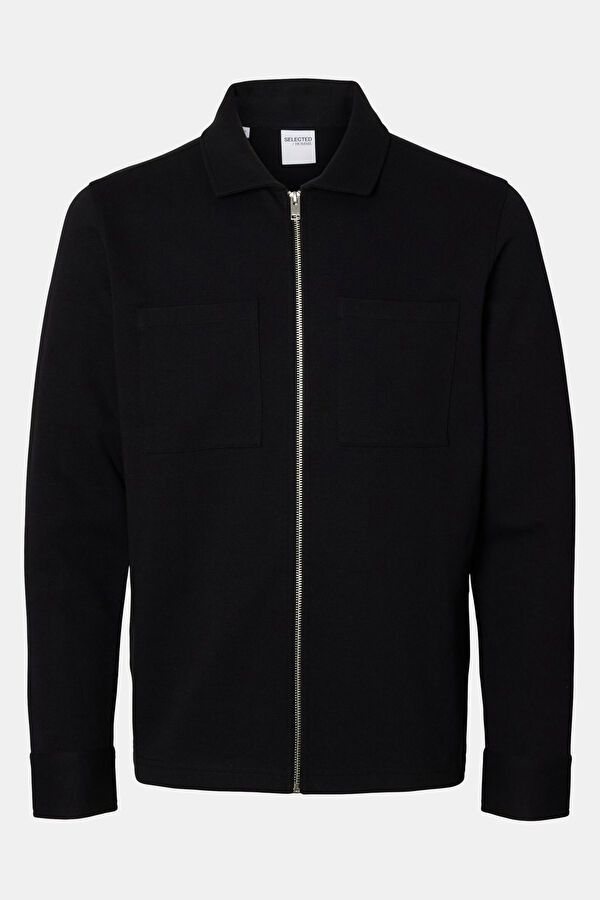 Black Zip-Up Men's Jacket