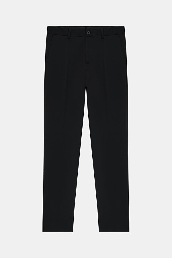 Dar Kalıp Siyah Slim Fit Viskoz Erkek Pantolon
