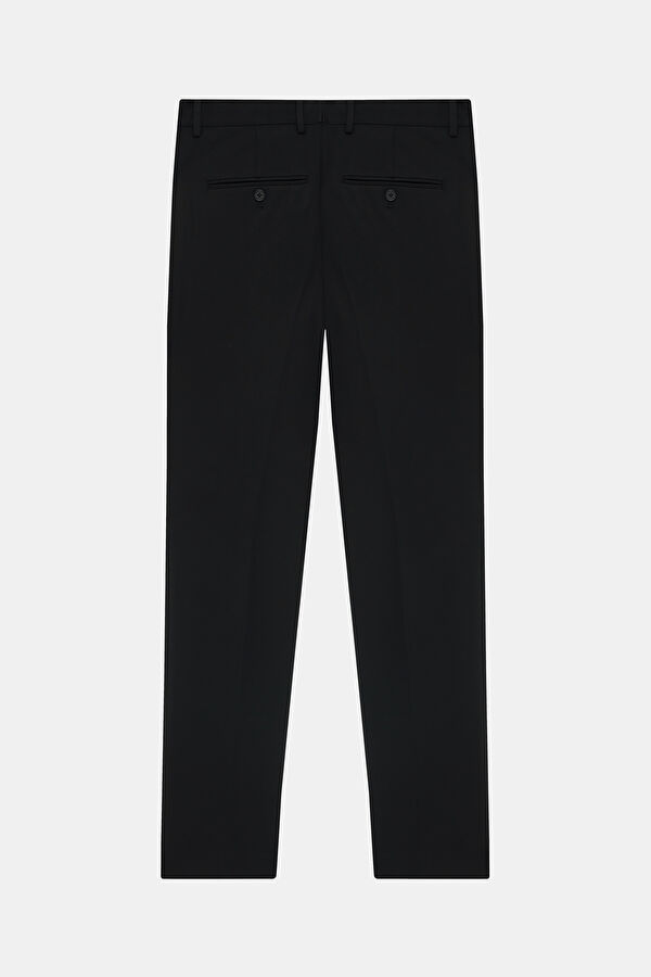 Dar Kalıp Siyah Slim Fit Viskoz Erkek Pantolon 5