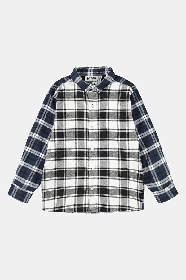 Remon White Plaid Kids' Shirt