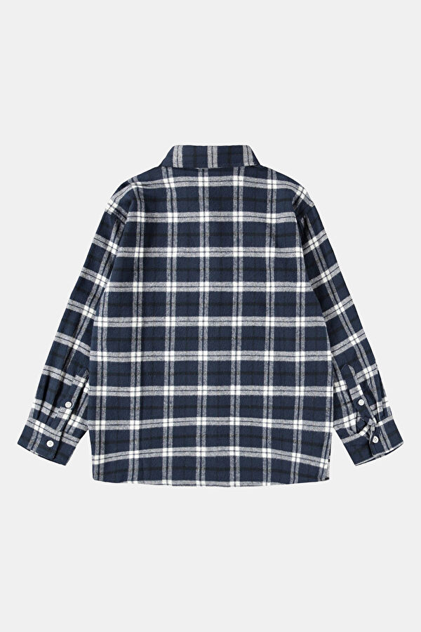 Remon White Plaid Kids' Shirt 2