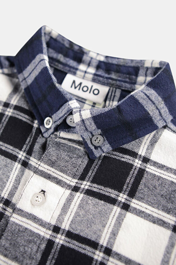 Remon White Plaid Kids' Shirt 3