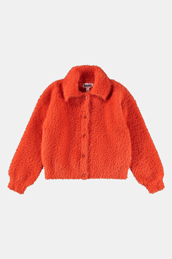 Orange Buttoned Jacket