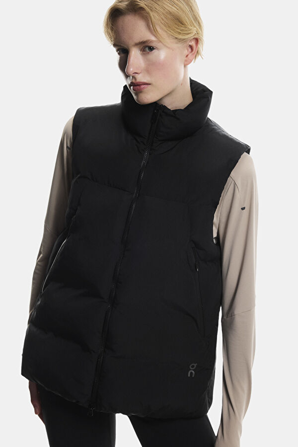 All-Day Puffer Siyah Kadın Yelek 8