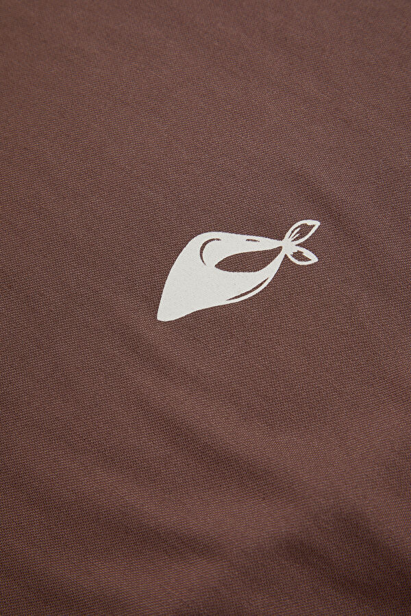 Rose Pink Crew Neck Print Men's T-Shirt 4