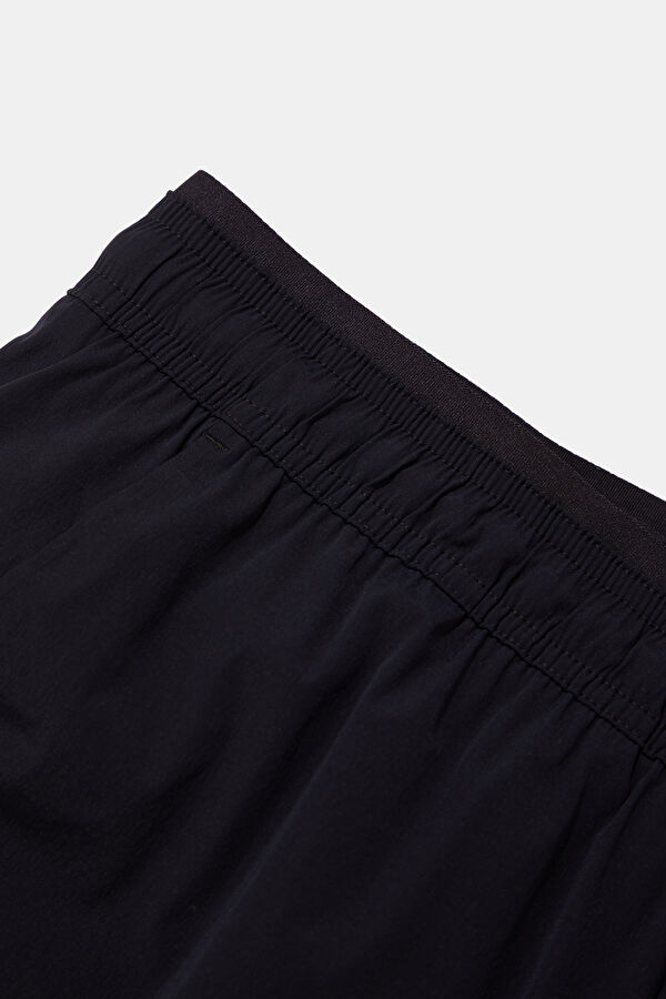All-Day Siyah Bol Paça Spor Kadın Pantolon 4
