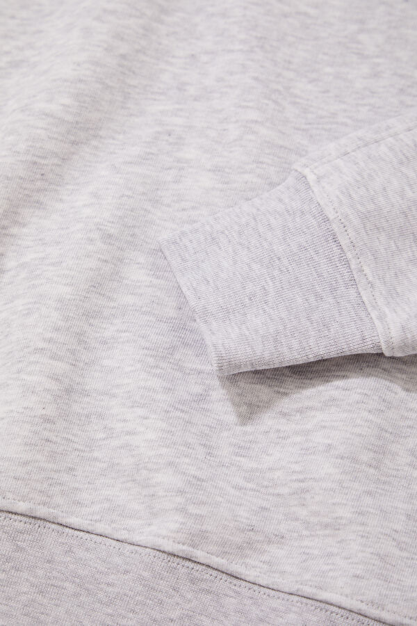 Club Graphic Beyaz Kapuşonlu Kadın Sweatshirt 5
