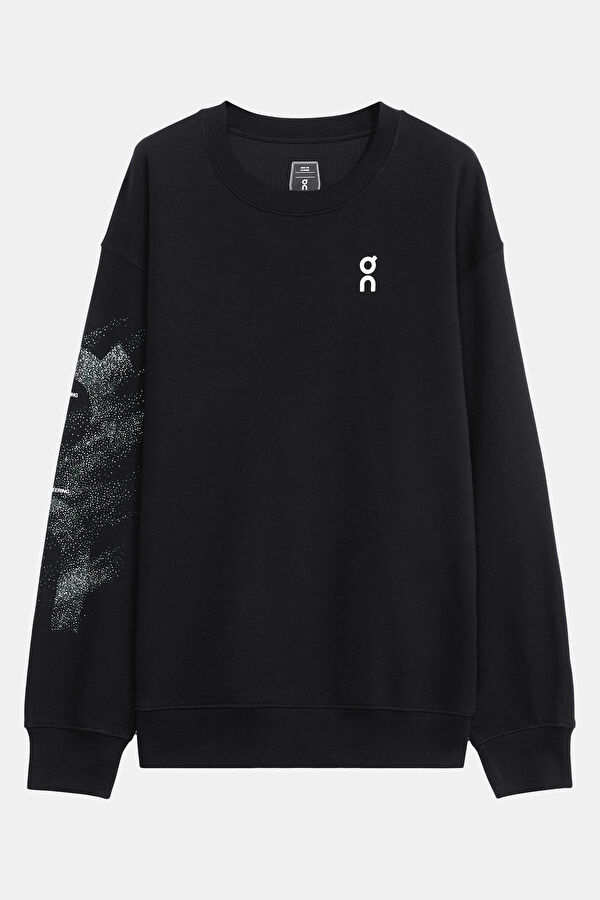 Club Crew Graphic Siyah Erkek Sweatshirt