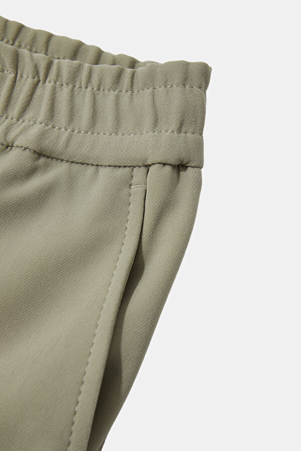 Relax Kalıp Bej Tapered Fit Erkek Pantolon 4