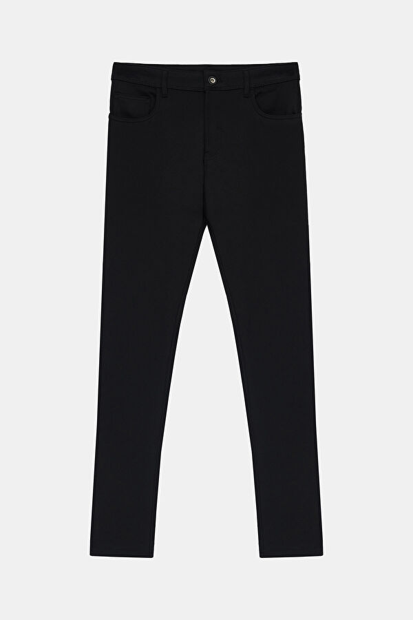 Relax Fit Black Slim Fit Men's Trousers