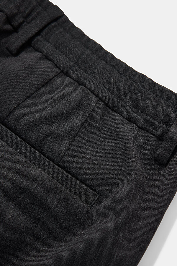Relax Fit Anthracite Tapered Fit Men's Trousers 4