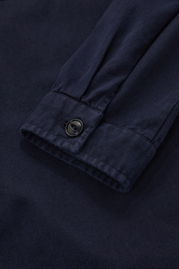 Navy Buttoned Men's Jacket 5