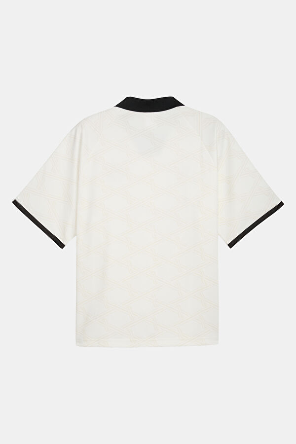 X Represent Relax Fit White V-Neck Printed T-Shirt 2