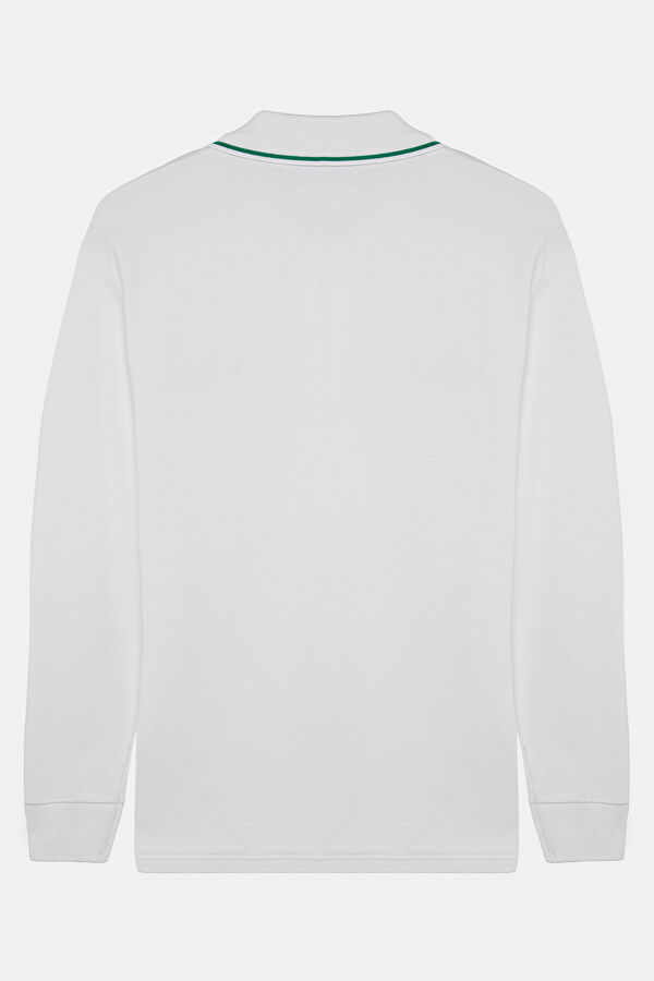 VA x MINI Ecru Printed Polo Neck T-Shirt 2