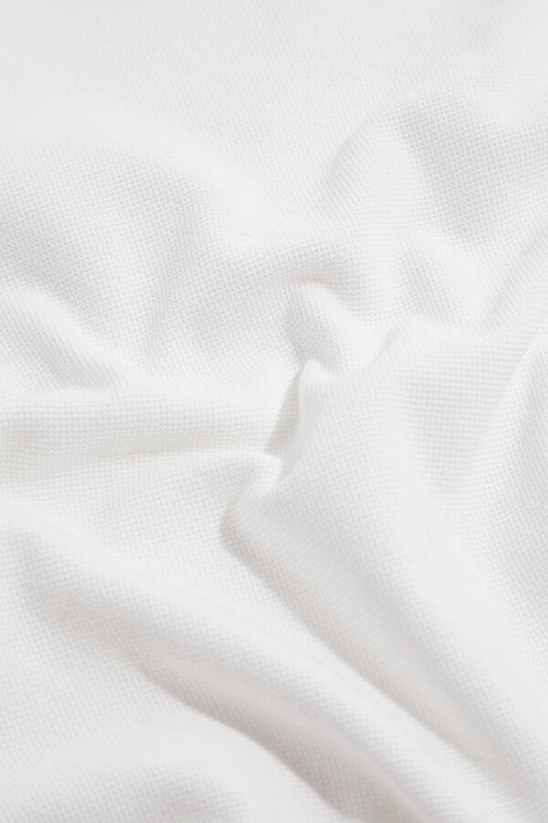 VA x MINI Ecru Printed Polo Neck T-Shirt 5